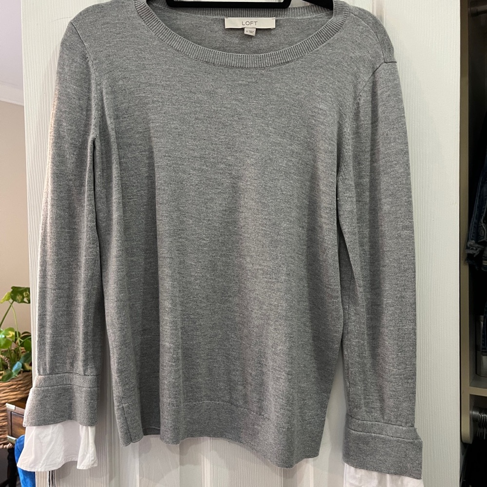 Faux Cuffed Sleeve Sweater